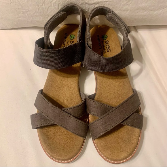Bobs from Skechers Memory Foam Sandals Size 9.5 - Picture 1 of 9